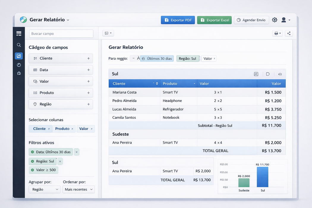 Relatórios Personalizados